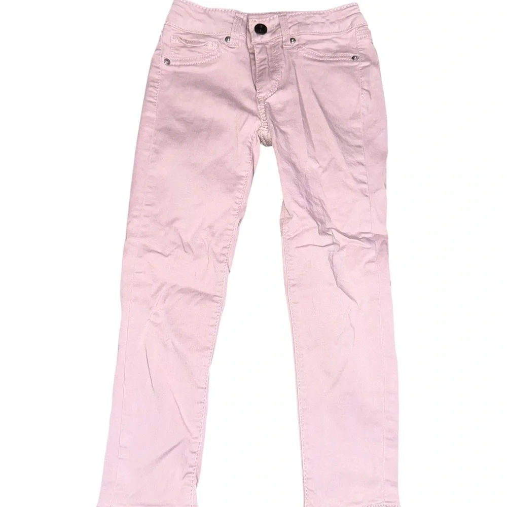 AG Adriano Goldschmied Twiggy Luxe Super Skinny Light Pink Straight-Leg Jeans 4